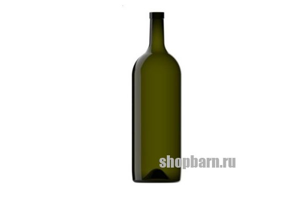 Винная бутылка 1,5 литра Бордо зелёная
