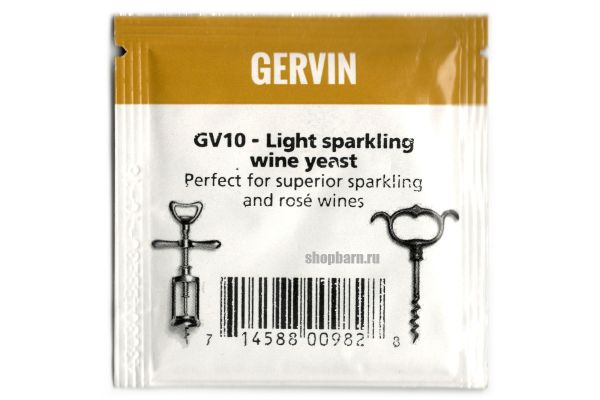 Дрожжи винные Gervin GV10 Light Spark Wine
